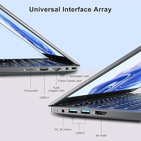 Laptop Computer, 8GB RAM 512GB SSD, Laptop with N4020 Processor(Up to 2.8GHz), 14-Inch 1080P FHD IPS Display, Win11 Pro, Long Battery Life, HDMI, Laptops - Image 3