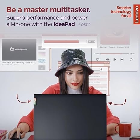 Lenovo IdeaPad 15.6 inch Laptop Computer with Microsoft 365 Home and Business • 12GB RAM • 256GB PCIe SSD • Intel Core • Wi-Fi 6 • 1TB Cloud Storage • 11HR Battery • Windows 11 • WOWPC Recovery USB - Image 3