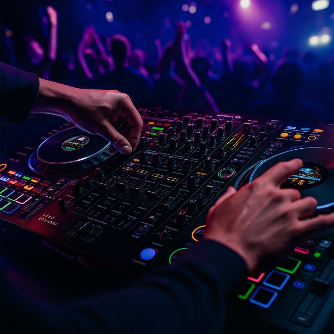 Pioneer DDJ-FLX4 2-Channel DJ Controller - Black Bundle with Case and Austin Bazaar Polishing Cloth - Image 3